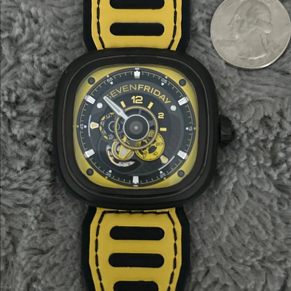 Sevenfriday Black and Yellow Watch
